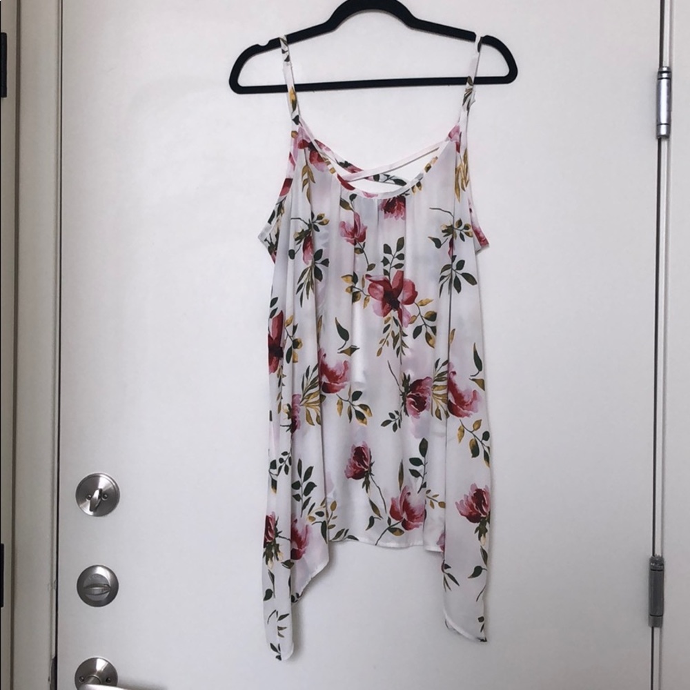 Torrid Floral Sharkbite Cami w/ Adjustable Straps
